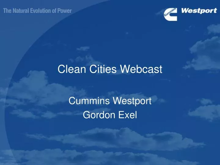 clean cities webcast