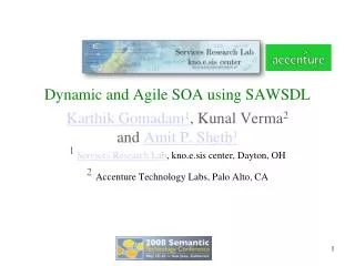 Dynamic and Agile SOA using SAWSDL