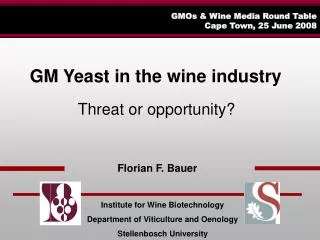 GMOs &amp; Wine Media Round Table Cape Town, 25 June 2008