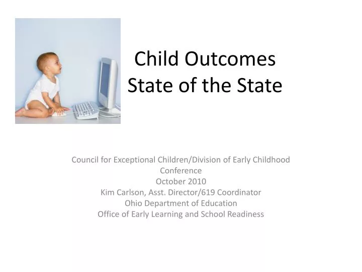 child outcomes state of the state