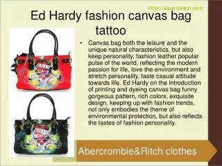 Ed hardy fashion canvas bag tattoo