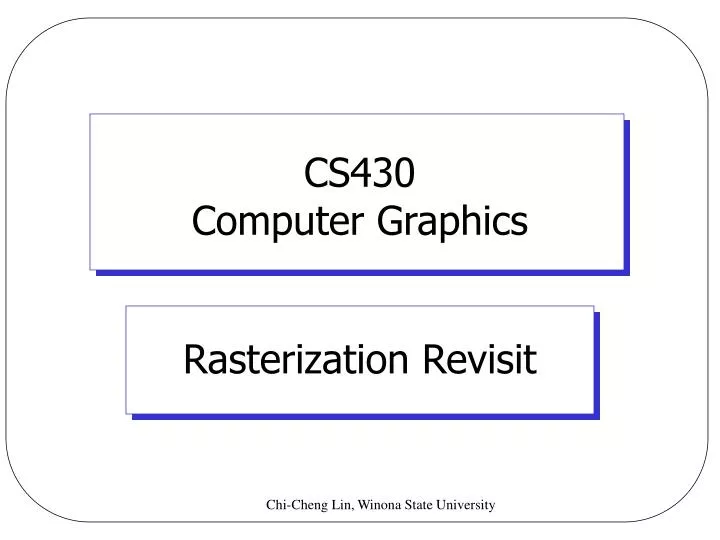 cs430 computer graphics