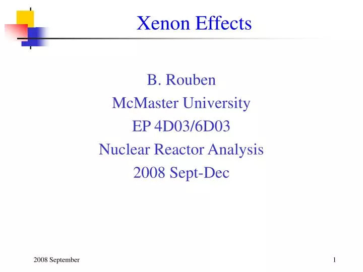 xenon effects