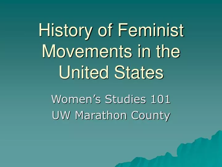 history of feminist movements in the united states