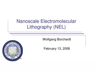 Nanoscale Electromolecular Lithography (NEL)