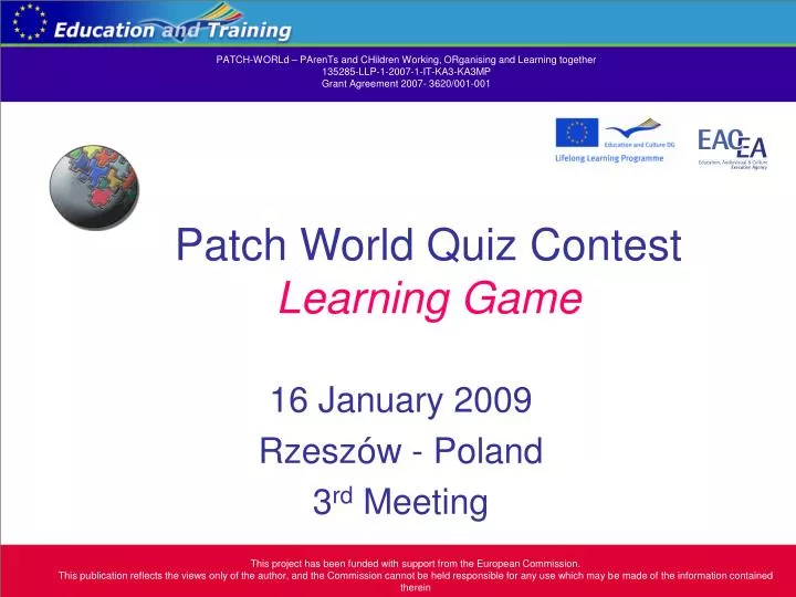 patch world quiz contest learning game