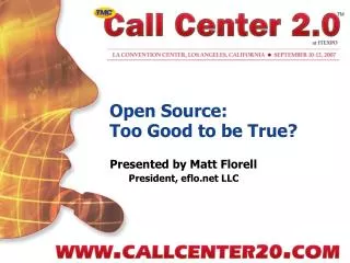 Open Source: Too Good to be True?