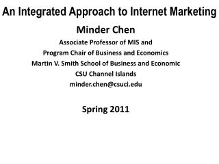 An Integrated Approach to Internet Marketing