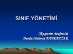 SINIF YÖNETİMİ - slide 1