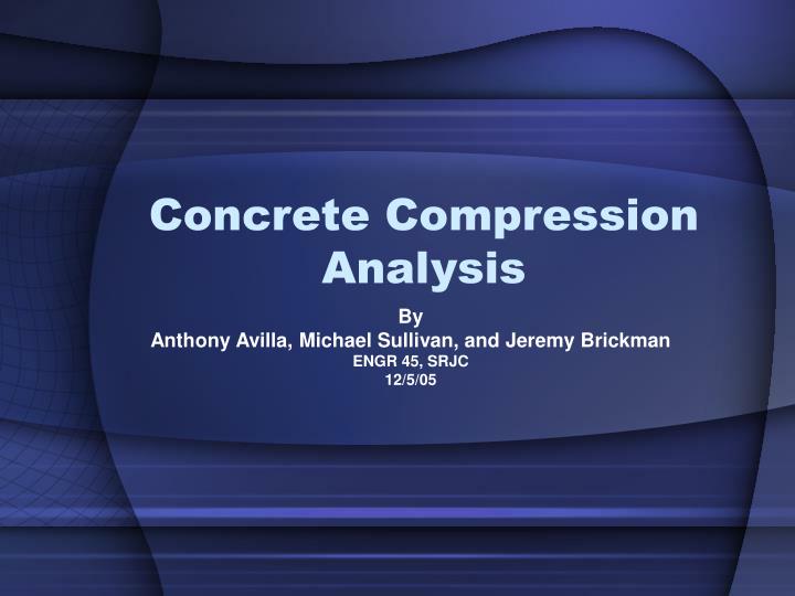 concrete compression analysis