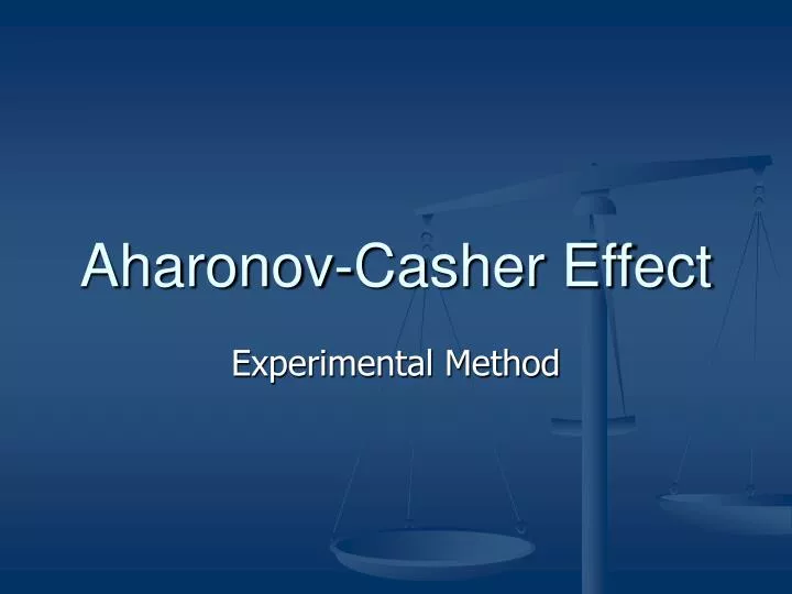 aharonov casher effect