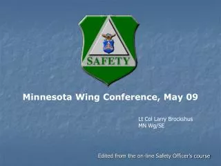 Minnesota Wing Conference, May 09
