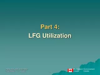 Part 4: LFG Utilization