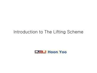 Introduction to The Lifting Scheme