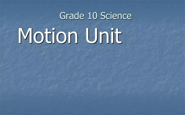 grade 10 science