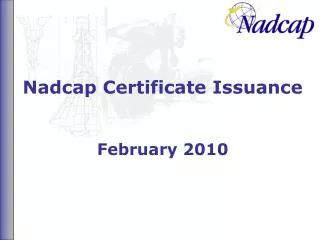 Nadcap Certificate Issuance
