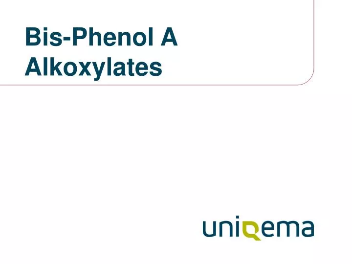 bis phenol a alkoxylates
