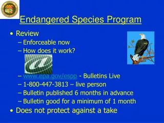 Endangered Species Program