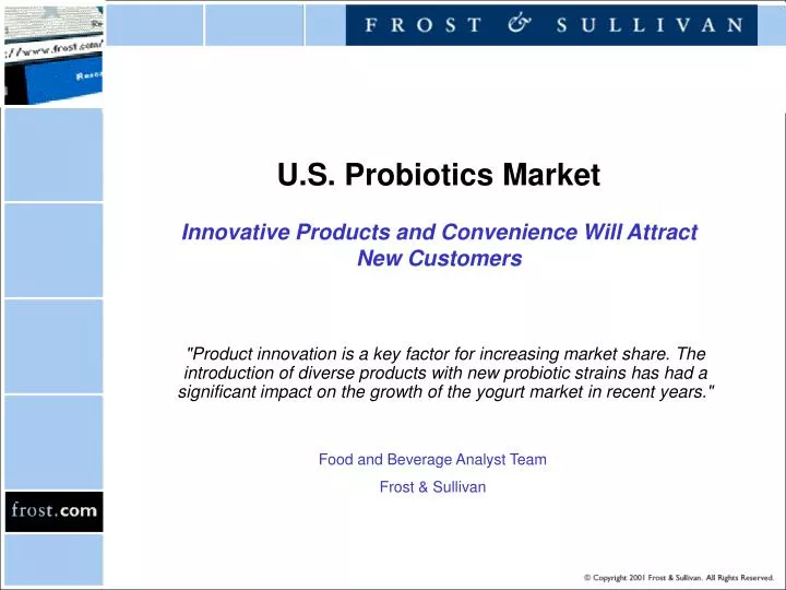 u s probiotics market innovative products and convenience will attract new customers