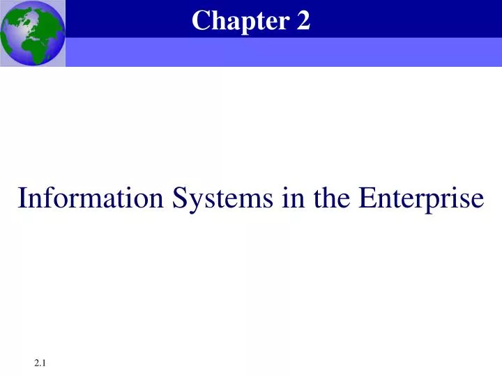 information systems in the enterprise