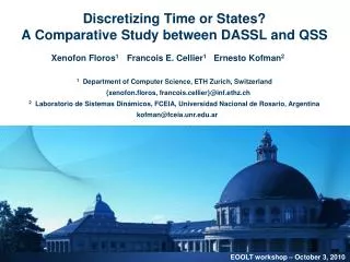 Discretizing Time or States? A Comparative Study between DASSL and QSS