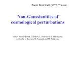 Non-Gaussianities of cosmological perturbations - slide 1