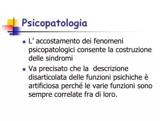 psicopatologia