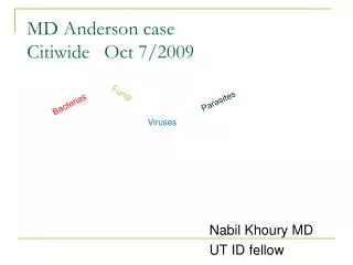 MD Anderson case Citiwide Oct 7/2009