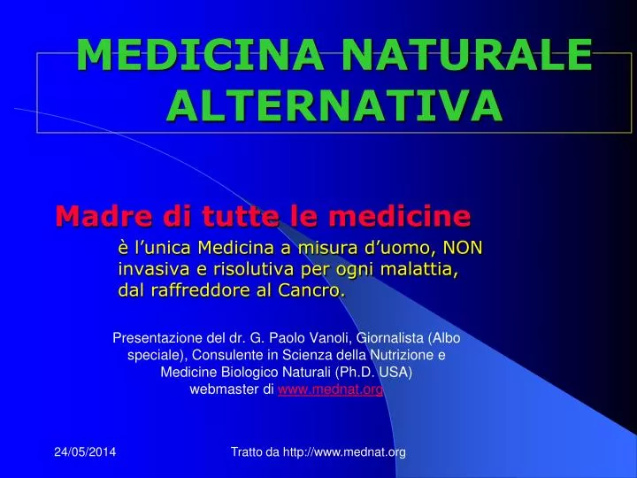 medicina naturale alternativa
