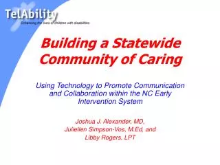 Building a Statewide Community of Caring