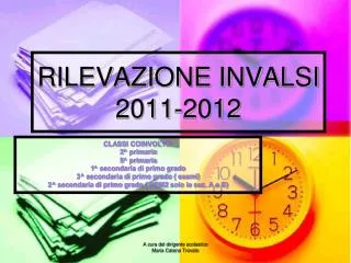 RILEVAZIONE INVALSI 2011-2012