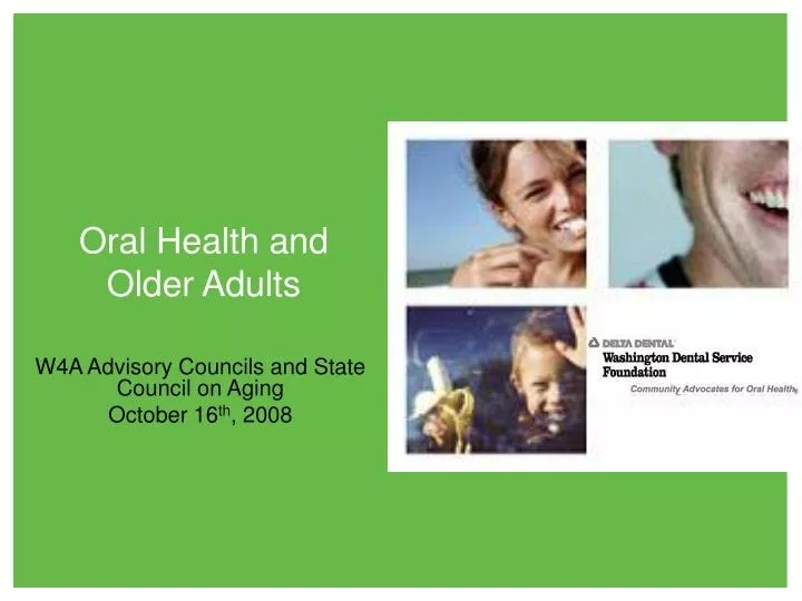 oral health and older adults