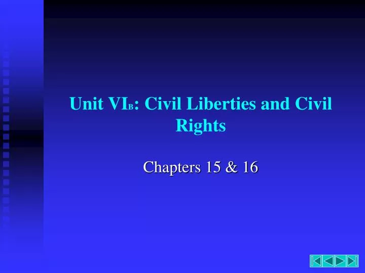 unit vi b civil liberties and civil rights