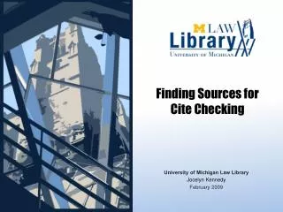 Finding Sources for Cite Checking