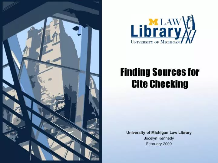 finding sources for cite checking
