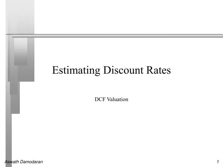 estimating discount rates