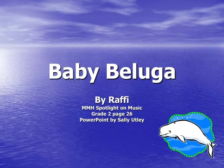 baby beluga