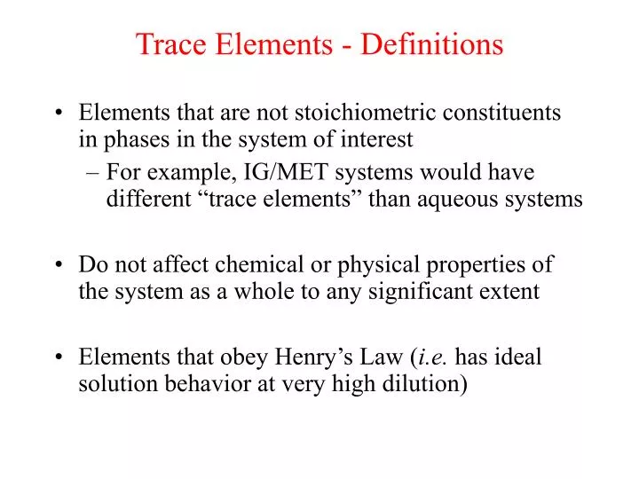 trace elements definitions