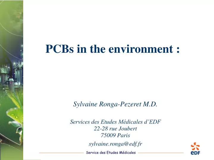 pcbs in the environment