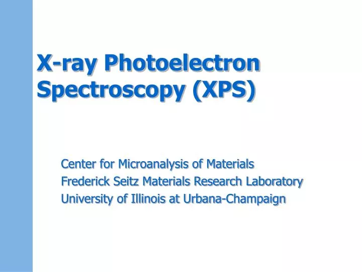 x ray photoelectron spectroscopy xps
