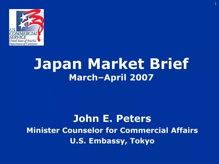 japan market brief march april 2007