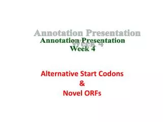 Annotation Presentation Week 4