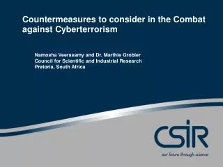 Countermeasures to consider in the Combat against Cyberterrorism