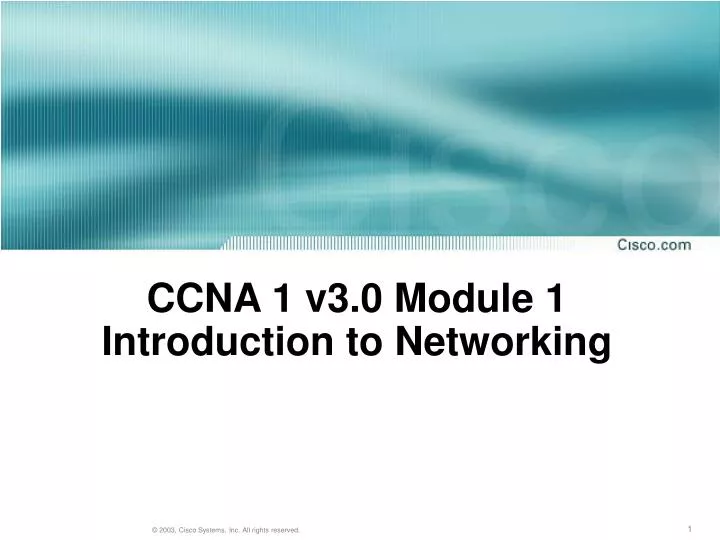 ccna 1 v3 0 module 1 introduction to networking