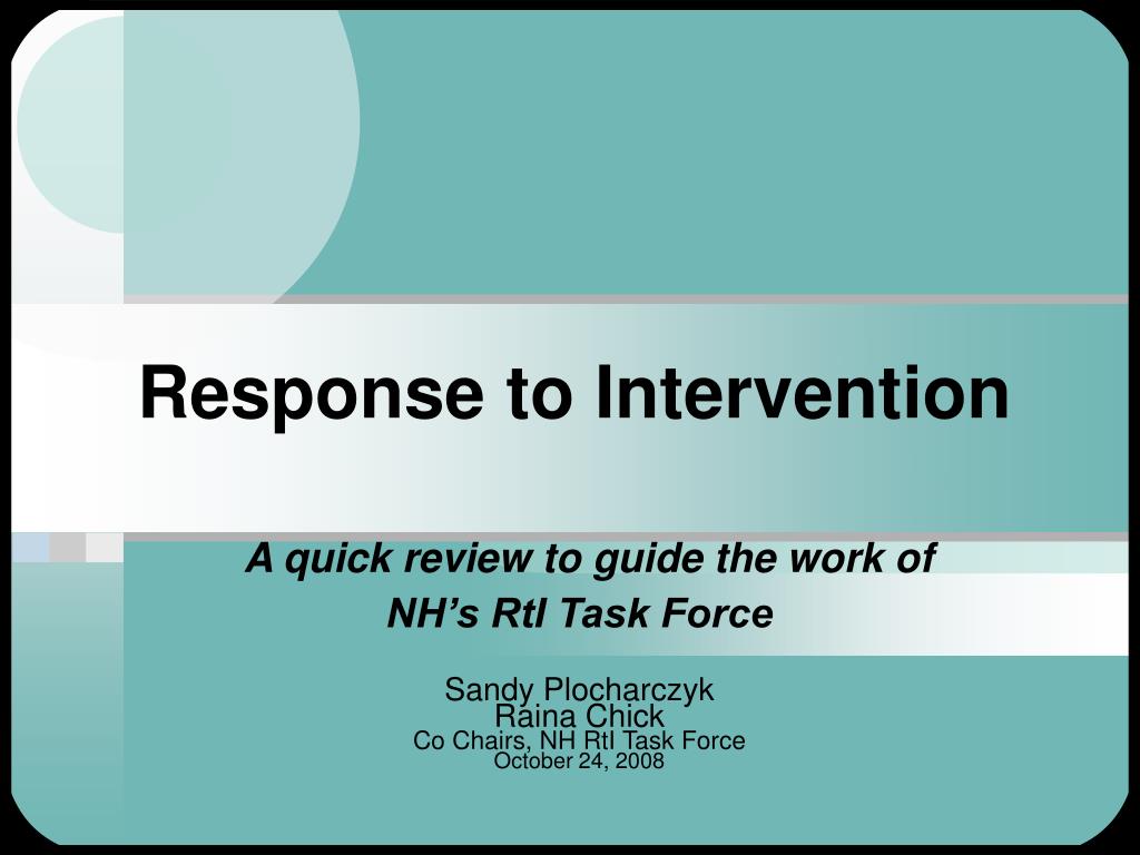 PPT - Response to Intervention PowerPoint Presentation, free download ...