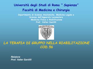 Università degli Studi di Roma “ Sapienza”