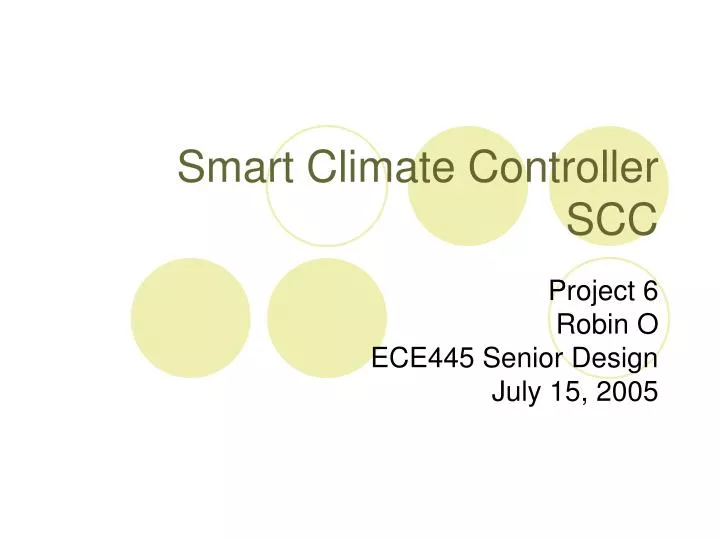 smart climate controller scc