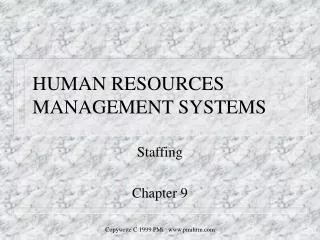HUMAN RESOURCES MANAGEMENT SYSTEMS