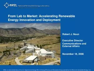 From Lab to Market: Accelerating Renewable Energy Innovation and Deployment