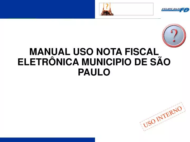 manual uso nota fiscal eletr nica municipio de s o paulo